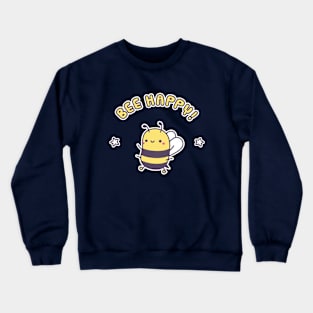 Cute Bee Happy Pun Crewneck Sweatshirt